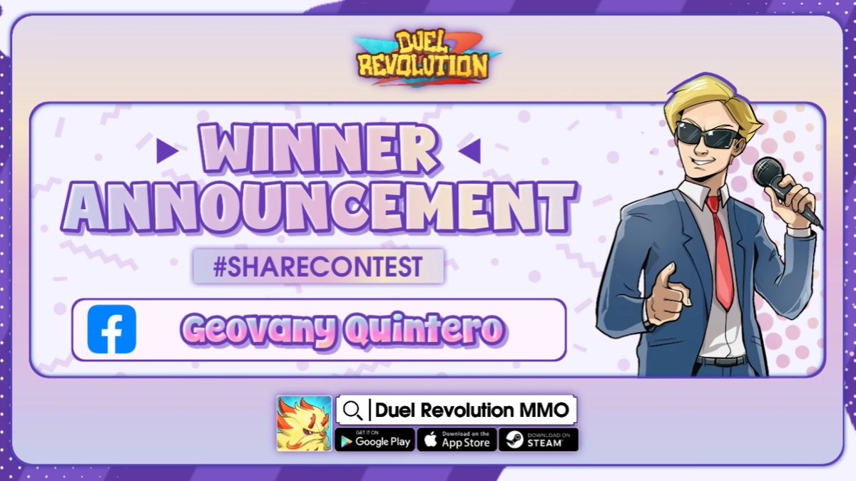DuelRevolution's tweet photo. ๐ #ShareContest Winner Announcement! ๐
The winner is Geovany Quintero from Facebook ๐
Prize: 150 Ethers ๐
Congratulations ๐ https://t.co/B2lSHaiwM6
