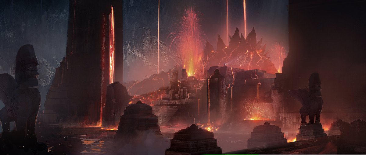 Mr_goji54's tweet photo. Godzilla’s underwater lair concept art for ‘Godzilla: King of The Monsters’ (2019) https://t.co/Q41huyvNhJ