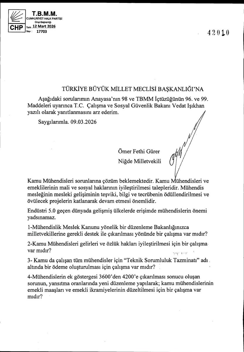 Mühendislik Meslek Kanunu 🇹🇷 tweet media