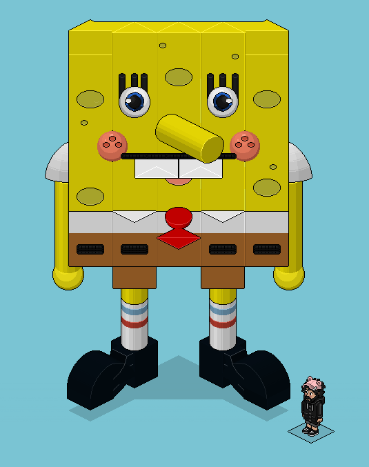 Muc4relli's tweet photo. A pedido do @PixelNobi, bob esponja. #habbo https://t.co/CdpEAcSzVv