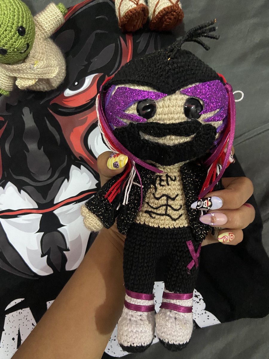 sofinutripan's tweet photo. ME REGALARON UN FINN BÁLOR SUMMERSLAM 2023 TEJIDO https://t.co/K7e4uCFzcU