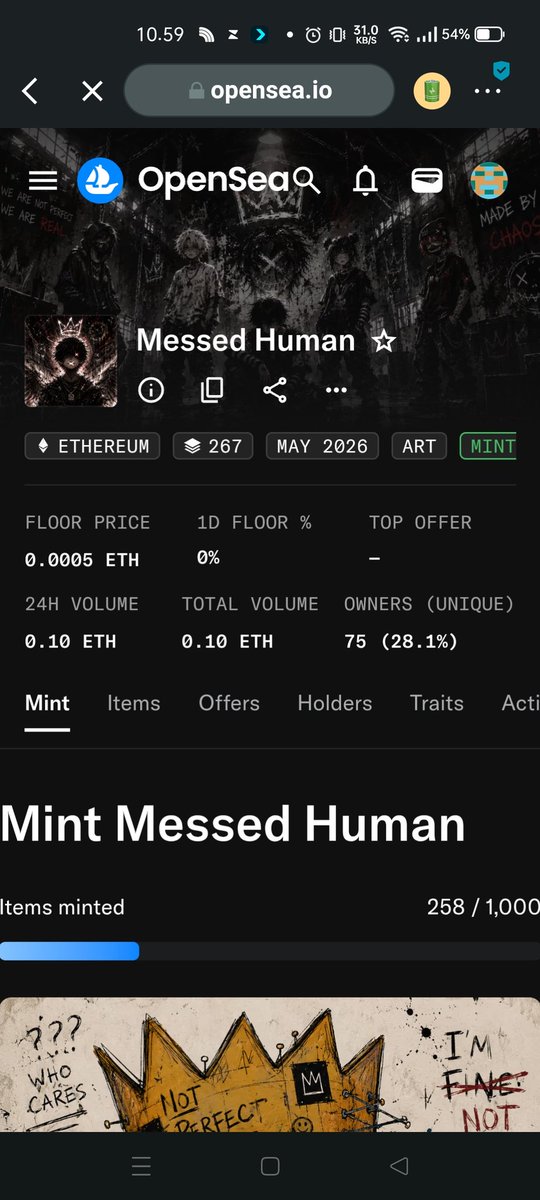 airdroptricker's tweet photo. Degen mint NFT Messed Human
https://t.co/dnWKyRKWC9 https://t.co/485wHGDSmj