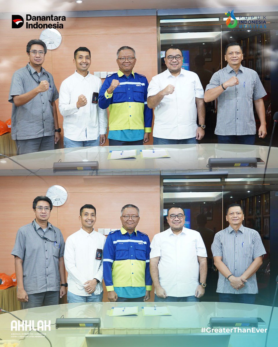 PIUtilitas's tweet photo. Plt Direktur Utama PT Pupuk Indonesia Utilitas (PI Utilitas) Iwan Daru Sukmana bersama Direktur Keuangan Nuri Kristiawan melaksanakan kunjungan kerja ke PT Kaltim Daya Mandiri (KDM) di Bontang pada 7–8 Mei 2026. https://t.co/OvQMPRG1sT