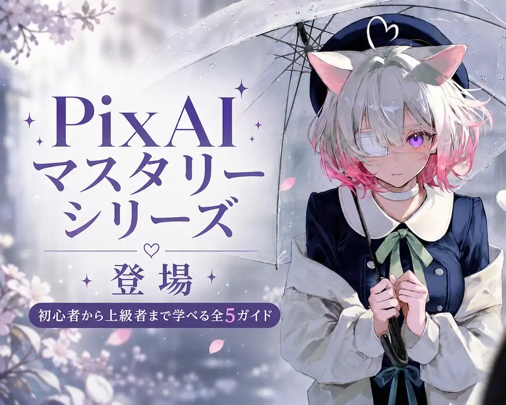 マスタリーシリーズ登場|初心者から上級者まで学べる全5ガイド PixAI マスタリーシリーズ登場|初心者から上級者まで学べる全5ガイド PixAI