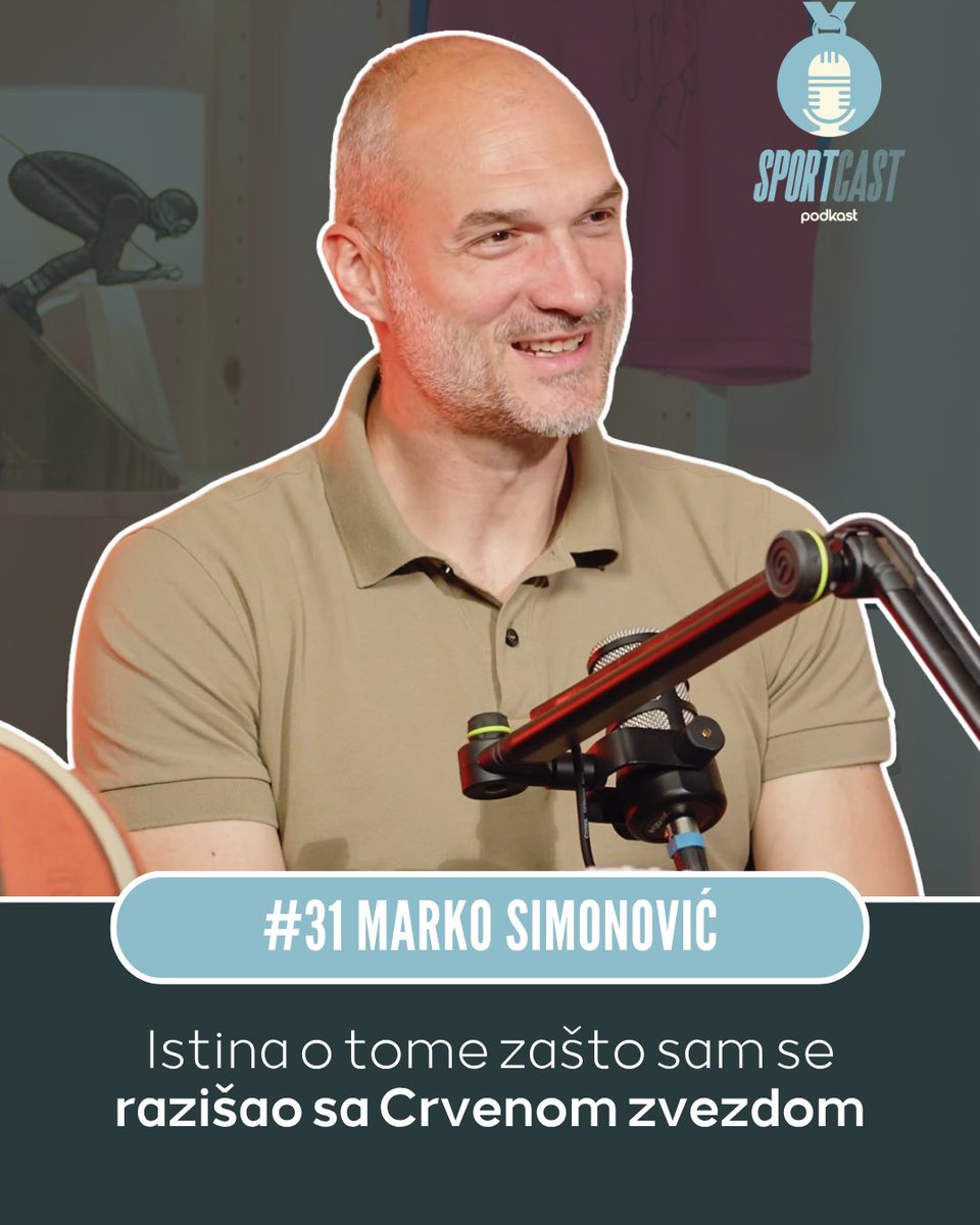 SPORTCASTpod's tweet photo. Pravi razlog odlaska iz Zvezde, čuvena “krađa” pehara i priče iz reprezentacije.

Gost nove epizode je Marko Simonović, sa kojim smo pričali o karijeri, porodici, reprezentaciji 

Gledajte epizodu na našem YouTube kanalu - https://t.co/iws73X6KFu

#sportcast_podkast #crvenazvezda https://t.co/bVpLP0WSyK