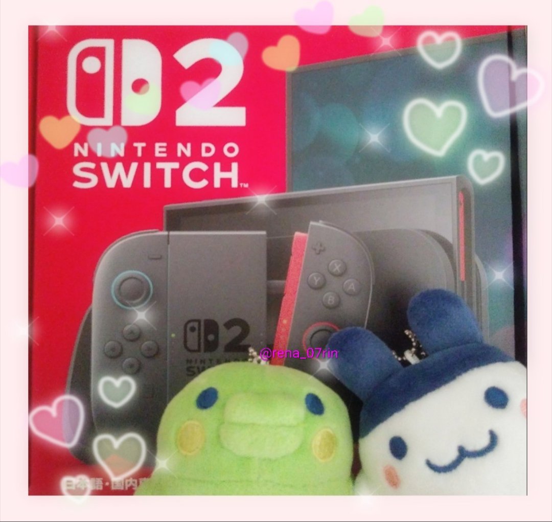 rena_07rin's tweet photo. 我が家にもSwitch2が来ました✨
ピカブイの時みたいに限定本体が出る可能性もあるかな〜とのんびり待ってたけど値上げ前に꒰ ･ᴗ･* ꒱

もうすぐテニプリのゲームも発売するし、ポケモン新作の前にSwitch2で楽しもうかな🎮( *´ᵕ`*♡)🌸 https://t.co/RBJ1Y6VWcu
