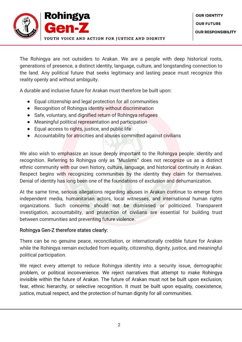 Rohingya Gen-Z tweet media