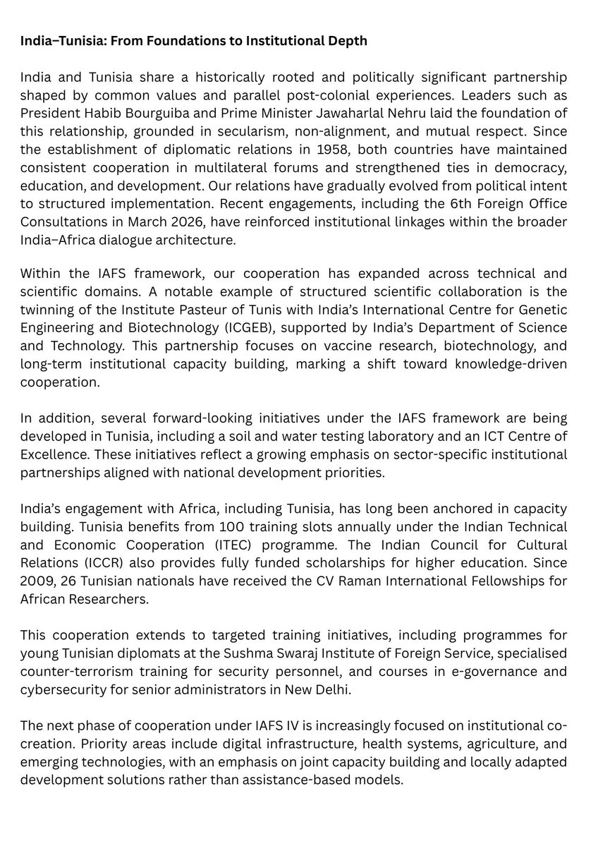 India in Tunisia tweet media