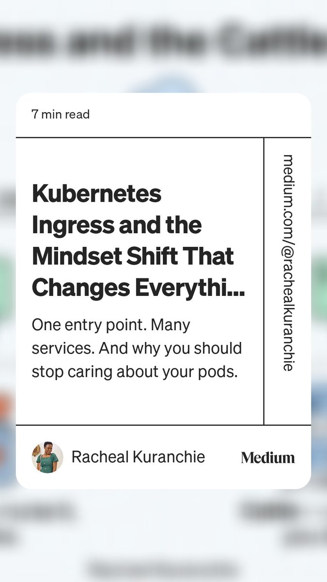 RachealKuranch2's tweet photo. There's this cattle vrs pets analogy I learned recently and seeing how it plays in Kubernates is interesting.
Wrote about it in my latest article.
Link in the comments 😊
#kubernetes #platformengineer https://t.co/qyu71RSpTQ