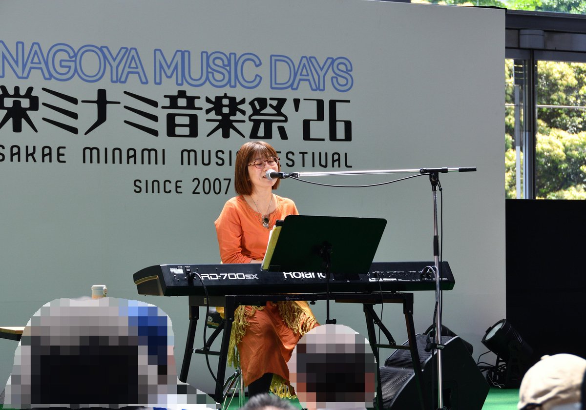kuronyan_'s tweet photo. 栄ミナミ音楽祭　続いて
前からたまに見ている
＃浅羽由記　ちゃん https://t.co/NFxqUV7xmm