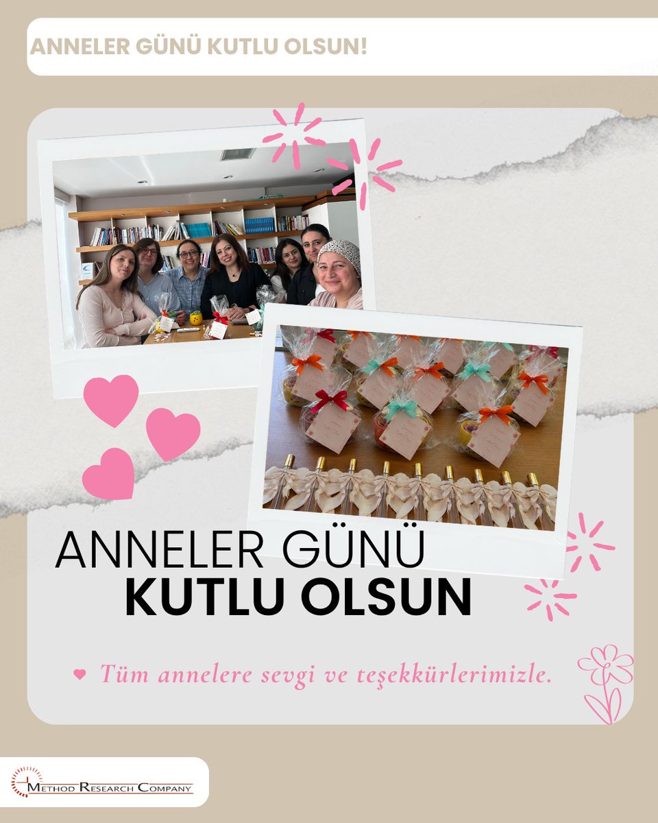 MethodResearch's tweet photo. Tüm annelerimizin Anneler Günü kutlu olsun! 🌺

#AnnelerGünü #happymothersday https://t.co/fxwY87scZD