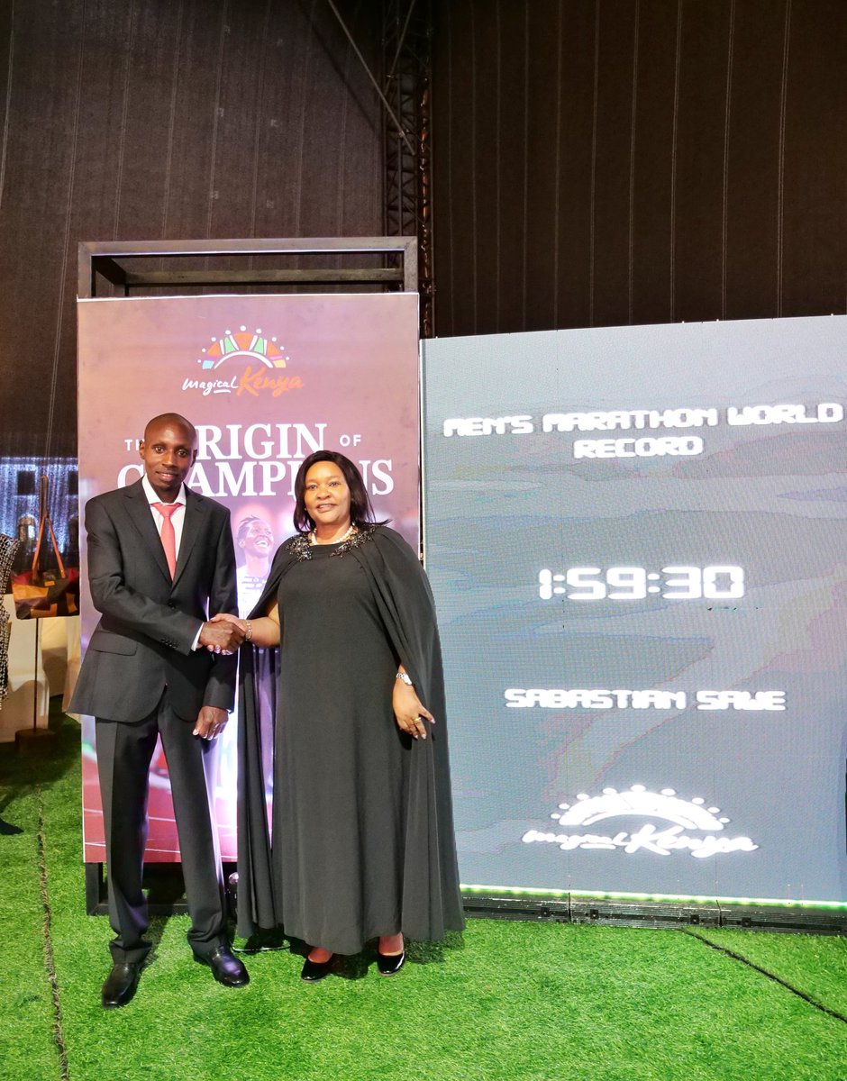 LilKoima's tweet photo. Marathon world record holder Sebastian Sawe has been rewarded with a four-night Luxury Champion’s Retreat getaway by the Ministry of Tourism and Wildlife at a destination of his choice. https://t.co/ugpk3F7mPh