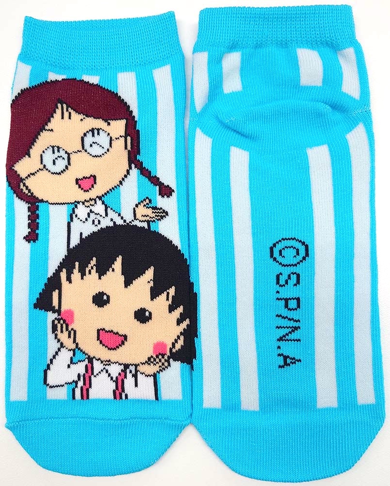 tweet_maruko's tweet photo. 【新商品】人気の #ちびまる子ちゃん キャラックスから新柄が登場✨

キャラクターたちに加えて、柄も楽しいソックスです💕
23〜25cm／各429円（税込）

https://t.co/gLYHTcQLKx https://t.co/XqbmqzCz7M