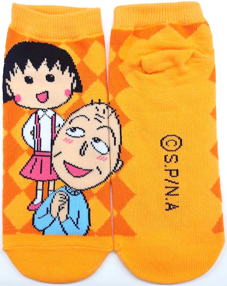 tweet_maruko's tweet photo. 【新商品】人気の #ちびまる子ちゃん キャラックスから新柄が登場✨

キャラクターたちに加えて、柄も楽しいソックスです💕
23〜25cm／各429円（税込）

https://t.co/gLYHTcQLKx https://t.co/XqbmqzCz7M