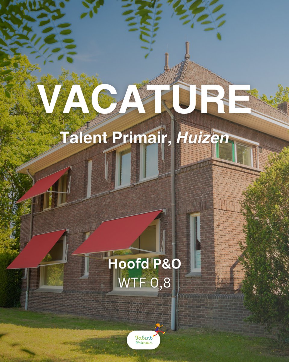 TalentPrimair's tweet photo. Talent Primair zoekt een Hoofd P&amp;O (0,8 fte). Bouw mee aan toekomstgericht HR-beleid, werkgeluk en sterke schoolteams binnen het onderwijs. ✨

Bekijk snel de vacature! ⤵️

🔗 https://t.co/7p48j9Tt5o

#onderwijs #huizen #vacature #humanresource https://t.co/v1YkOJ1vgb