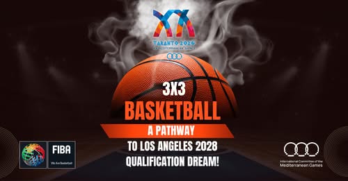 NOCKOSOVO's tweet photo. Great news: 3×3 Basketball in Taranto 2026 - Road to LA28 🏀🌍

3×3 Basketball in Taranto 2026 will count toward Olympic qualification for LA28. 

Kosovo competes in both men’s and women’s categories. 🇽🇰🇽🇰

#Kosova #Taranto2026 #LA28 #3x3Basketball https://t.co/HXrFyJJROt