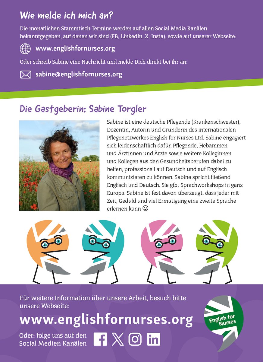 👉 REMINDER! 🙂 Our next GERMAN Stammtisch for healthcare