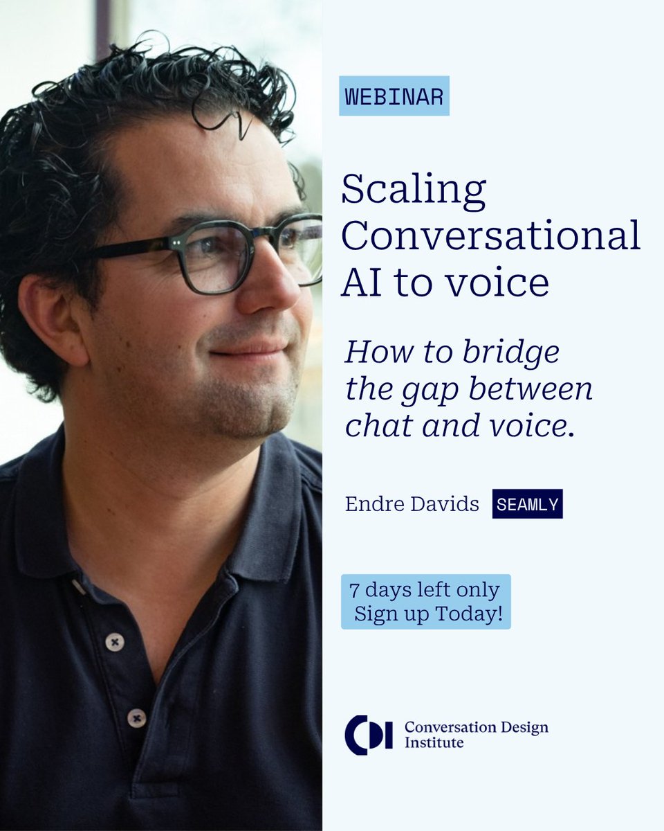 Conversation Design Institute tweet media