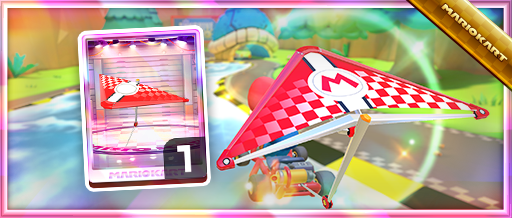 mariokarttourEN's tweet photo. The Red Comet kart and the Red Checkered Glider are in the Spotlight Shop for the first half of the tour! #MarioKartTour https://t.co/1tEm08P4JH