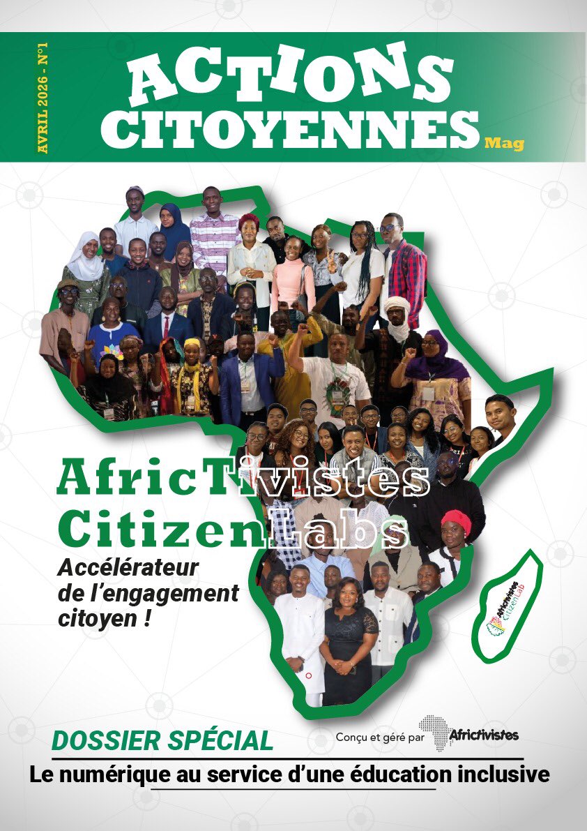 CitizenLab_BN's tweet photo. Une nouvelle voix citoyenne s’élève en Afrique.

Les CitizenLabs du 🇧🇯 🇨🇲 🇬🇳 🇸🇳 🇹🇩 🇲🇬 🇲🇷 lancent bientôt le magazine #ActionsCitoyennes 

Un projet collaboratif pour valoriser les initiatives et engagements qui font bouger nos communautés.

@AFRICTIVISTES #CitizenLab #DDI #YDC https://t.co/xHE6GNcuDC