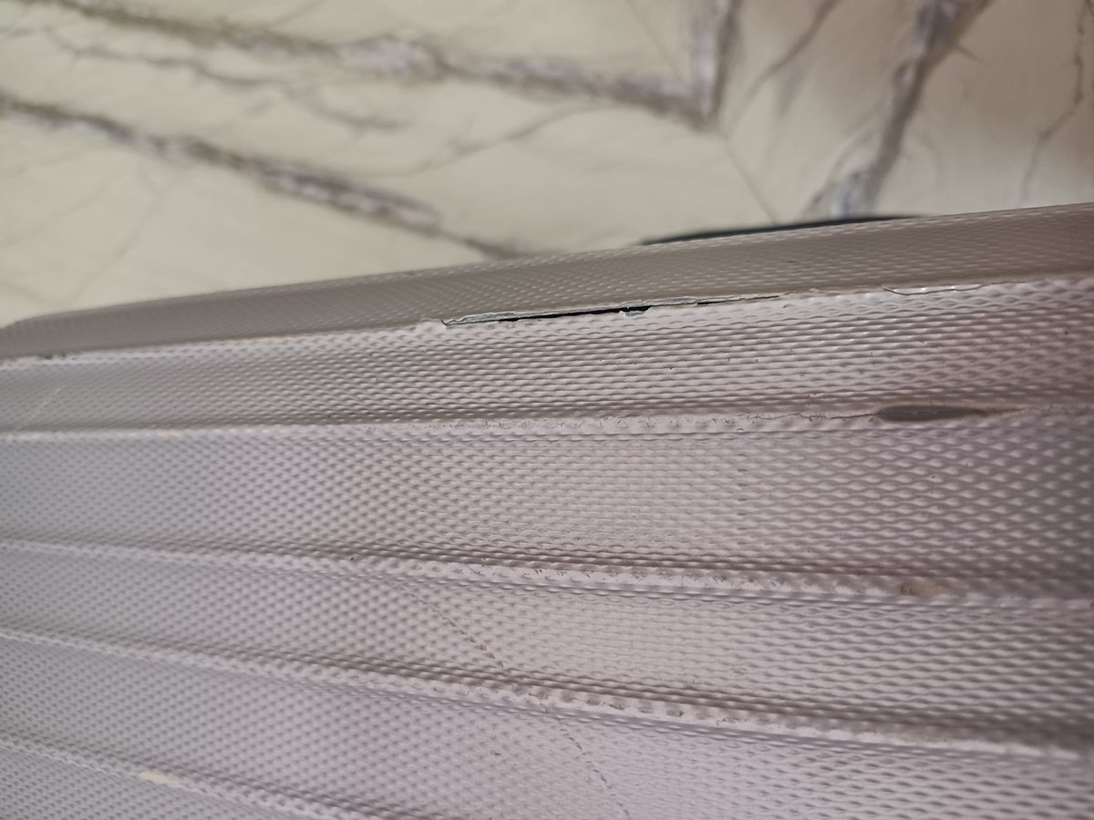 Arpit_ojhaa's tweet photo. This is how my luggage arrived after my flight with @airindia  Extremely disappointed with the ground handling. Please help me resolve this ASAP. 📸 @airindia @AirportJaipur
@Jaipur_Airport @AdaniOnline
#AirIndia #CustomerService https://t.co/s7Eabm8zfA