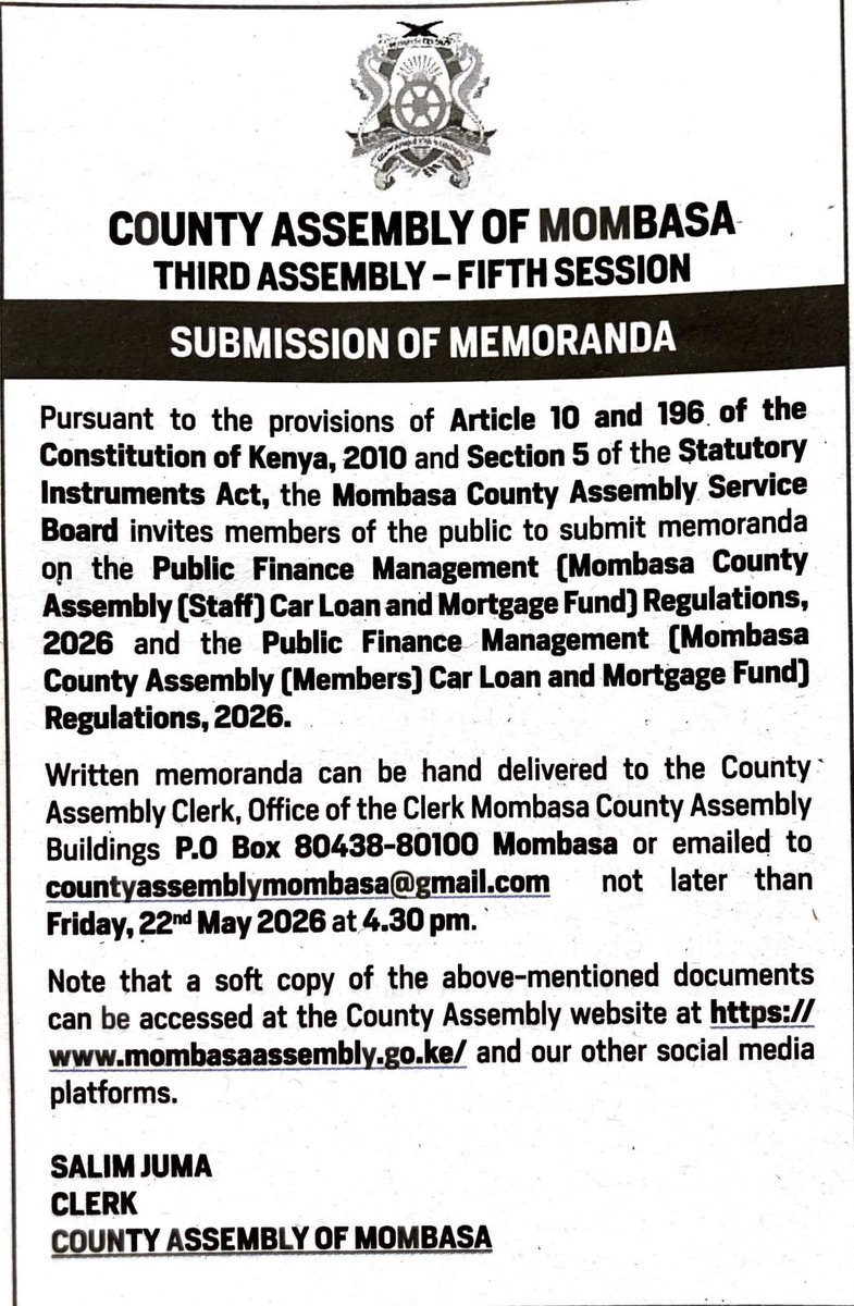 Kenya Alliance of Resident Associations tweet media