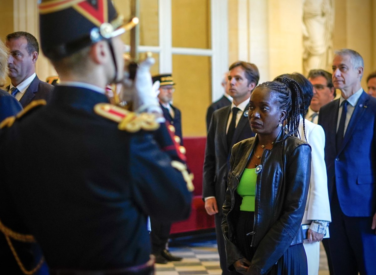 abomangoli's tweet photo. 🕊Cérémonie commémorative du 81e anniversaire de la victoire du 8 mai 1945 contre la barbarie nazie.

Nous rendons hommage aux députés et aux membres du personnel de l’Assemblée nationale morts pour la France au cours de la Seconde Guerre mondiale.

Notre combat contre le fascisme et la haine doit être permanent, dans nos institutions, dans nos rues et dans tout le pays.