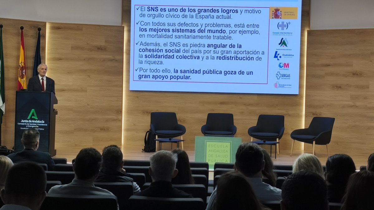EASPsalud's tweet photo. YA EN DIFERIDO 📢
Conferencia Clausura XVI Máster Economía de la Salud y Dir. Org. Sanitarias #ESalud2

https://t.co/T134FoqTIV

Los nudos gordianos de la buena gobernanza del Sistema Nacional de Salud
– José Manuel Freire. Profesor Emérito Escuela Nacional Sanidad @SaludISCIII https://t.co/UV3vhvvCn8