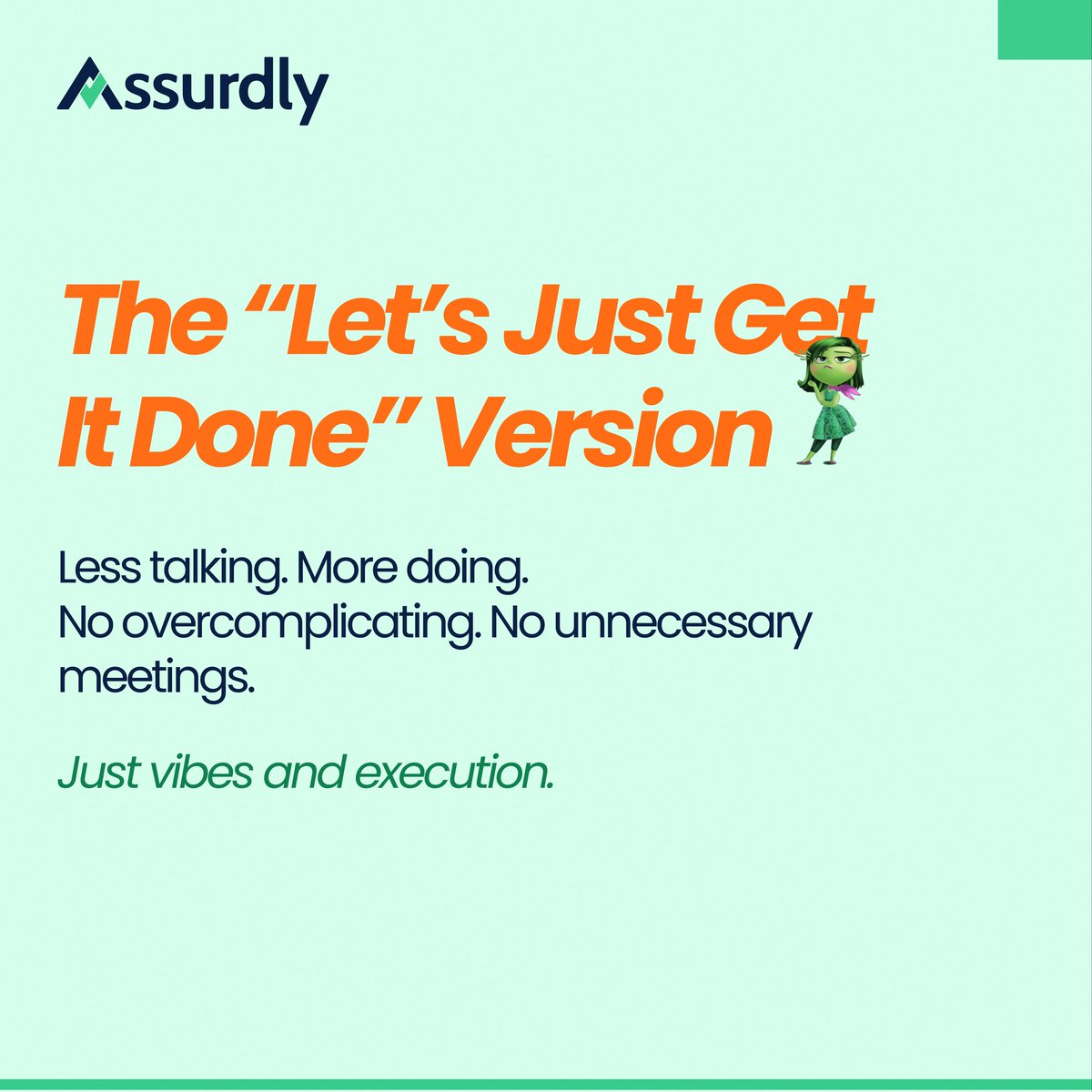 assurdly's tweet photo. “There are at least 5 versions of you at work 😭
Problem Solver 🧠
Executor ⚡
Overthinker 🔍
Break-first strategist ☕
Closer 🎯
And somehow, all of them help get the work done.
Which one are you today? 👀”

#Assurdly #WorkCulture #ProductDelivery #SoftwareQuality #TeamWork https://t.co/nCHxC8Az4i