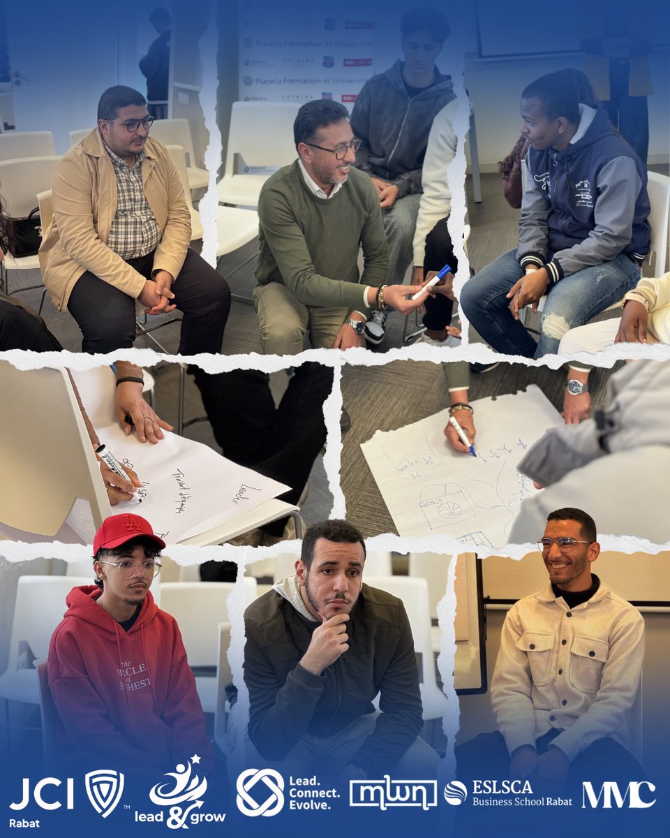 JCI_RABAT_'s tweet photo. Retour sur une Masterclass inspirante en entrepreneuriat 🚀
Des échanges enrichissants, des idées innovantes et une belle énergie partagée avec nos participants et partenaires. Merci à MMC.officielle &amp; Hind AZELMAT pour cette belle collaboration 🙌
#JCIRabat #Leadership https://t.co/bBmhtIR67q