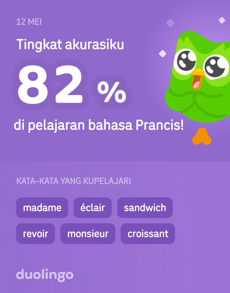 aboutt_dick's tweet photo. Diem diem blajar bahasa prancis biar makin gila🙂‍↕️ https://t.co/W4kiqWT5DE