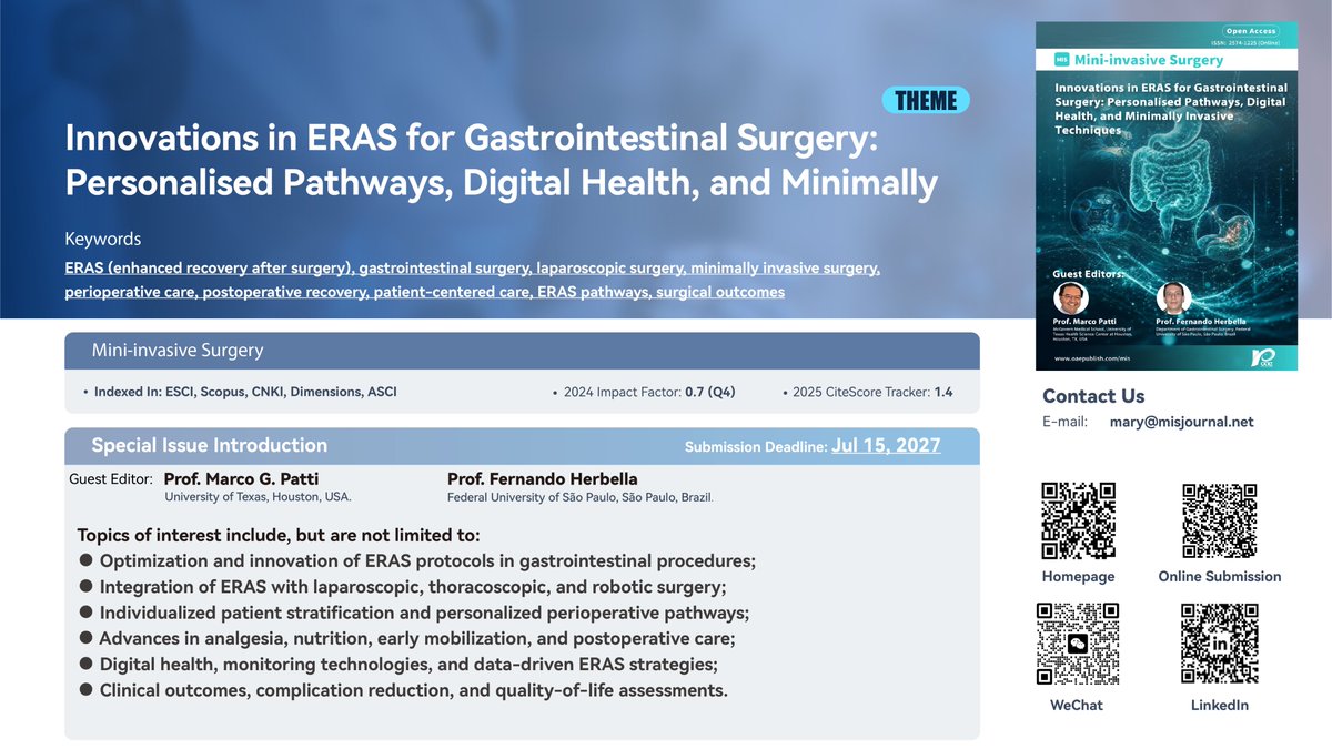 Mini-invasive Surgery tweet media