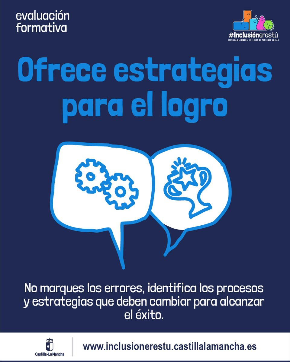 educajccm's tweet photo. Aprendimos que la escuela "pone nota", que los exámenes son "para pillar", y que "un buen profesor" mantiene "cierto nivel de suspensos". Pero #evaluar es analizar para tomar decisiones. ¡Analizar los "por qué" te ayudará a responder con eficacia!
https://t.co/vM7u2dCqF3 https://t.co/1DL8S9H7Mh