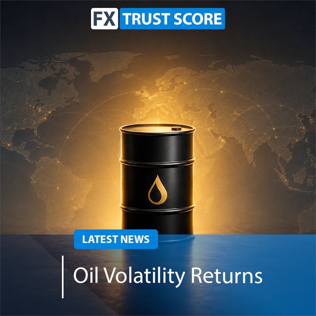 FXTrustScore's tweet photo. Oil prcies are rising again as tensions return and it is starting to show across currencies.

Read the full article to find out more about what this means for traders 👉 https://t.co/Addj43Dkba

#Forex #Oil #Trading #Markets #FXTrustScore https://t.co/KEoXGetl0W