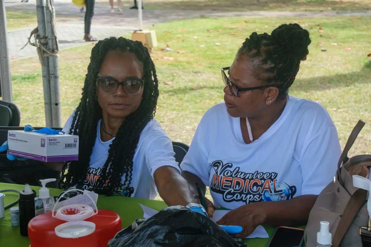 vmedcorps's tweet photo. The VMC St Lucia, in partnership with the Ministry of Health and Acado Pharmaceuticals, reached 5,000 residents in Castries through a major medical outreach providing BP &amp; glucose checks, BMI assessments, health education, counseling, and more.

#Medicalmissions
 #vmcorps https://t.co/QwQHcUjYTo