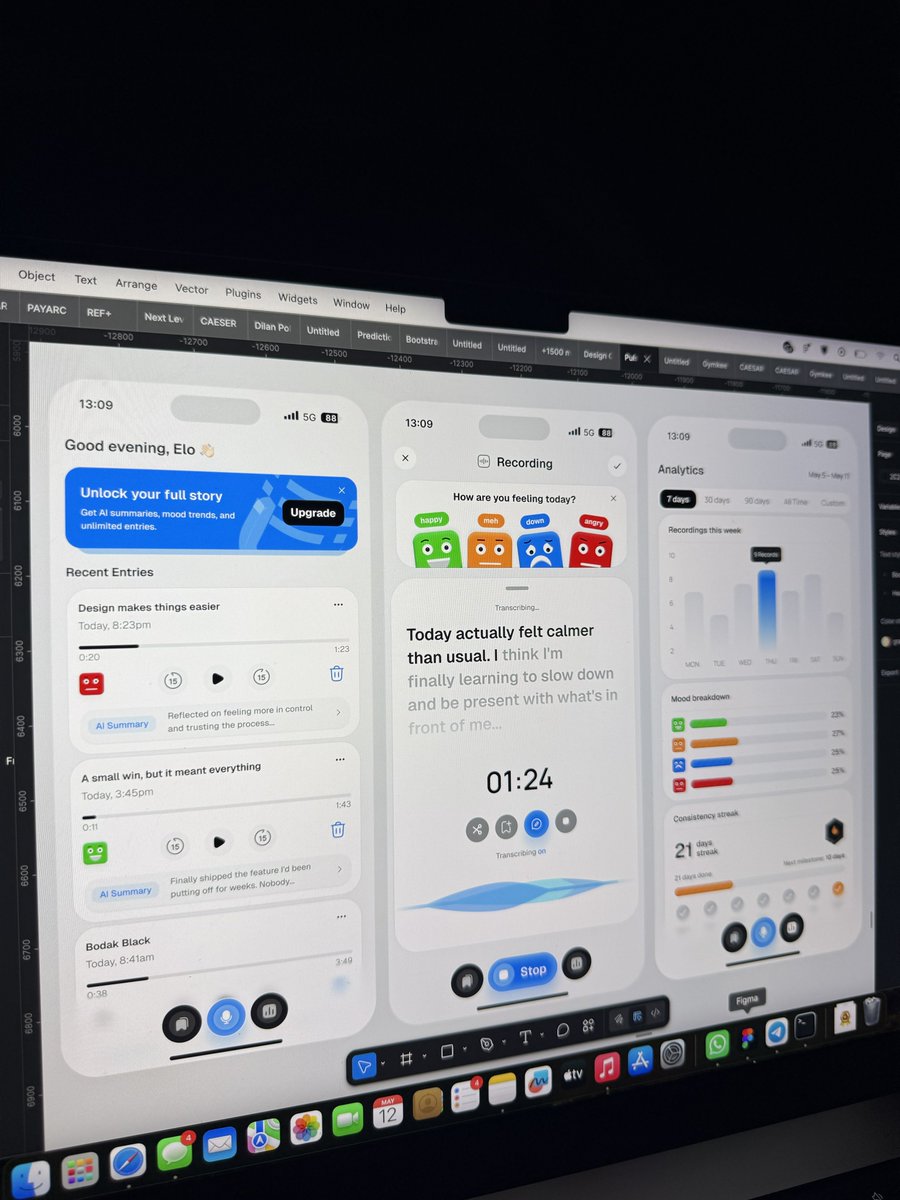 Designer_Elo's tweet photo. Got busy with client work since Friday

Shipped a landing page in 12 hours and slept for the next 10 hours. 😂

Anyway, back to designing mobile screens 💚🫰🏻 https://t.co/y0l1nhf2mR