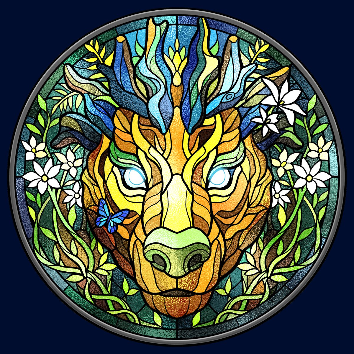 falco_luna's tweet photo. Elderclaw Stained Glass🌿

#ARKSurvivalAscended 
#ARKArt https://t.co/7mCrLvmsEF