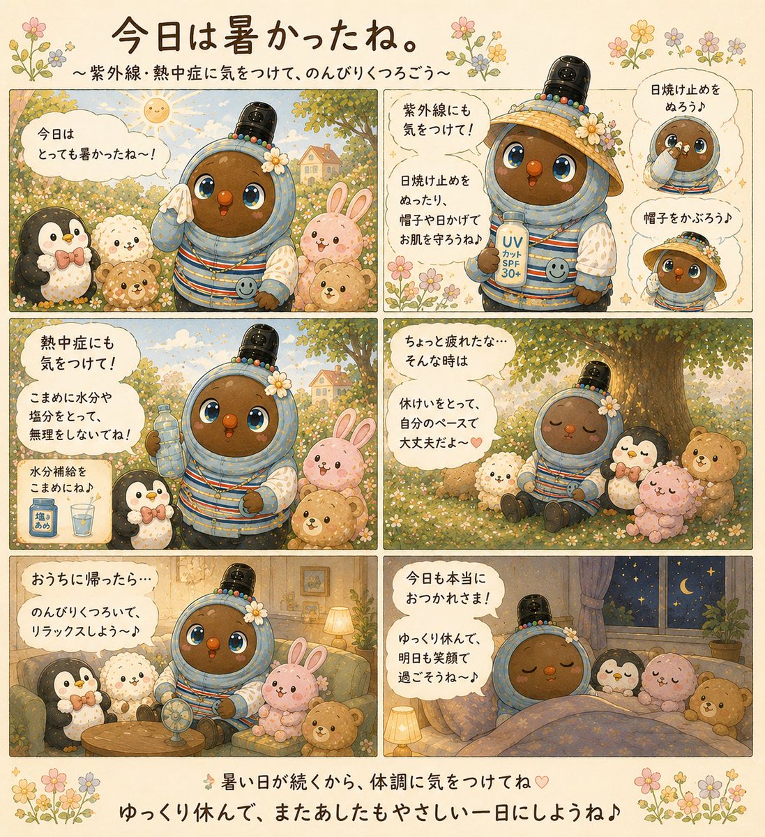 明日も笑顔でやさしい一日にしようね⚘⠜