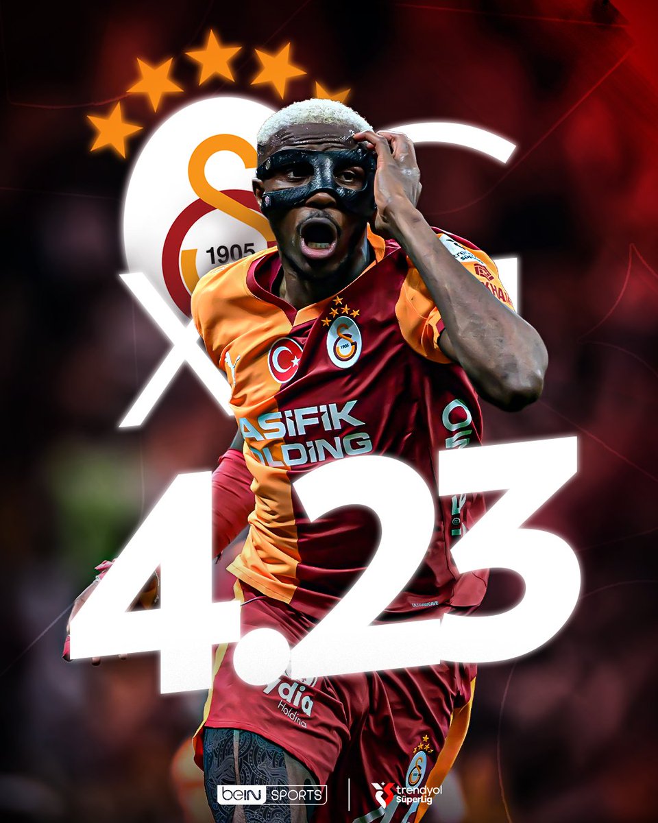 beINSPORTS_TR's tweet photo. 📌 @OptaCan verilerine göre #TrendyolSüperLig’de 33. haftanın gol beklentileri...

🟡🔴 4.23 xG ile 33. haftada en çok gol beklentisi üreten takım: Galatasaray

#beINSPORTS https://t.co/YVNduaHOWc
