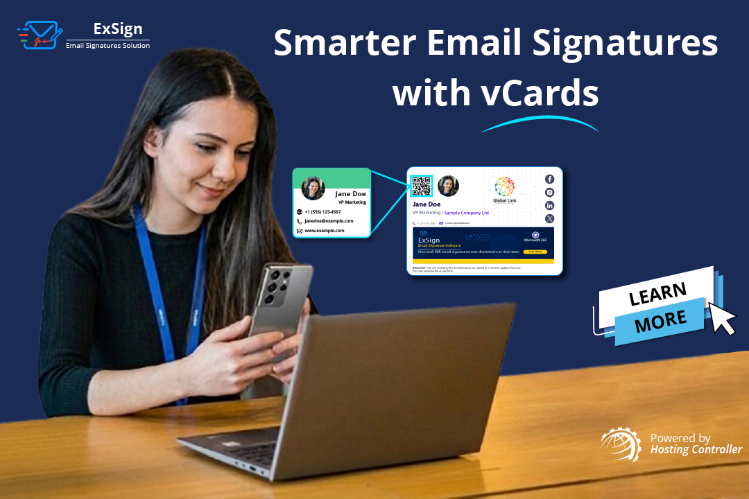 hostcontroller's tweet photo. With ExSign vCards, every email becomes a smarter way to connect, save contacts, and stay remembered.  

Learn more and start your free trial: https://t.co/XQ637ro4yO

#ExSign #EmailSignatures #Microsoft365 #MicrosoftExchange #vCards https://t.co/f4zCVELmFQ