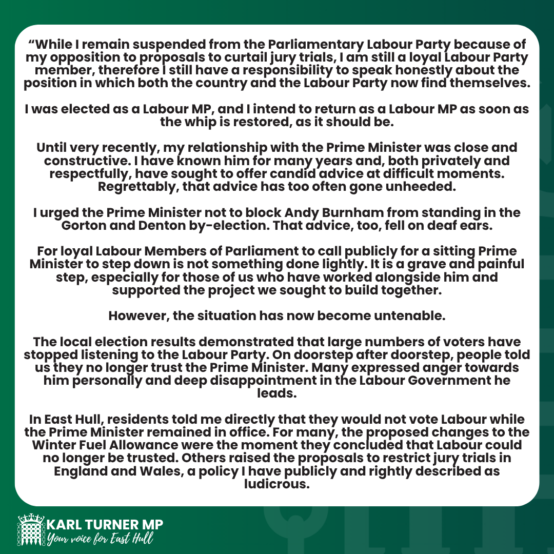 Karl Turner MP tweet media