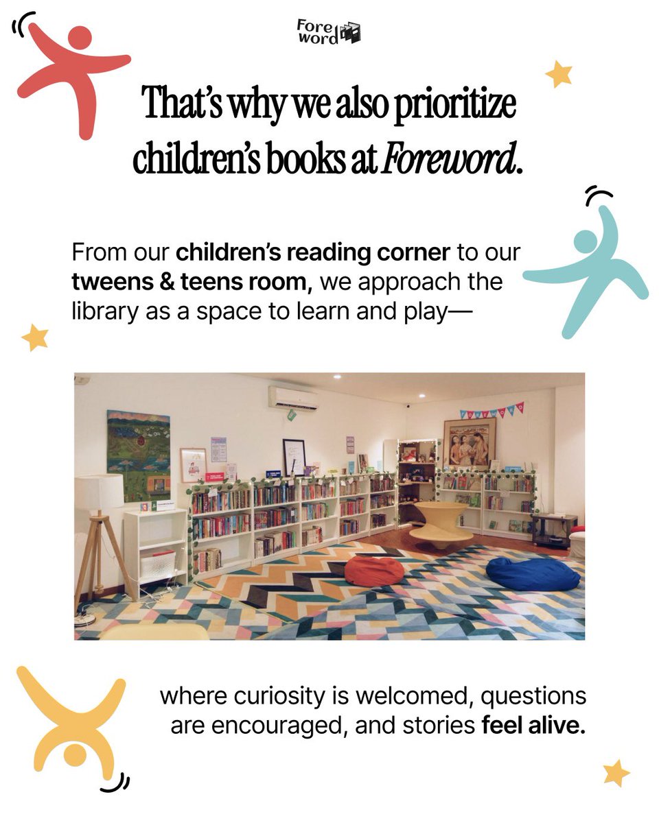 forewordlibrary's tweet photo. Hehe ramai sekali teman-teman baru di sini. 🙂

Cuma mau info kalau beberapa waktu lalu kami baru aja soft launch cabang kedua kami di Bintaro. Koleksinya kebanyakan buku (dan pernak-pernik) anak-anak. Silakan mampir ya, bisa langsung datang tanpa biaya apa pun. https://t.co/7Y5WFoPbjF
