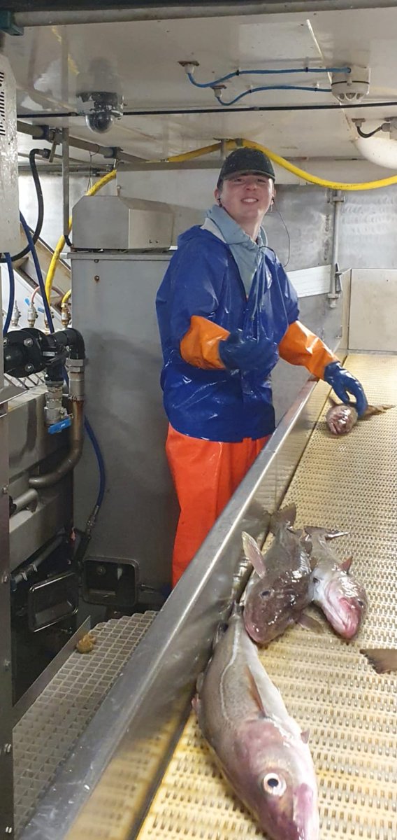 GreatBritFish's tweet photo. 🚢 #KirkellaArchive: Youngster Sean McClean enjoying his first trip aboard #Kirkella.

*Originally posted 13 September 2023 https://t.co/wuq3d0nWkr