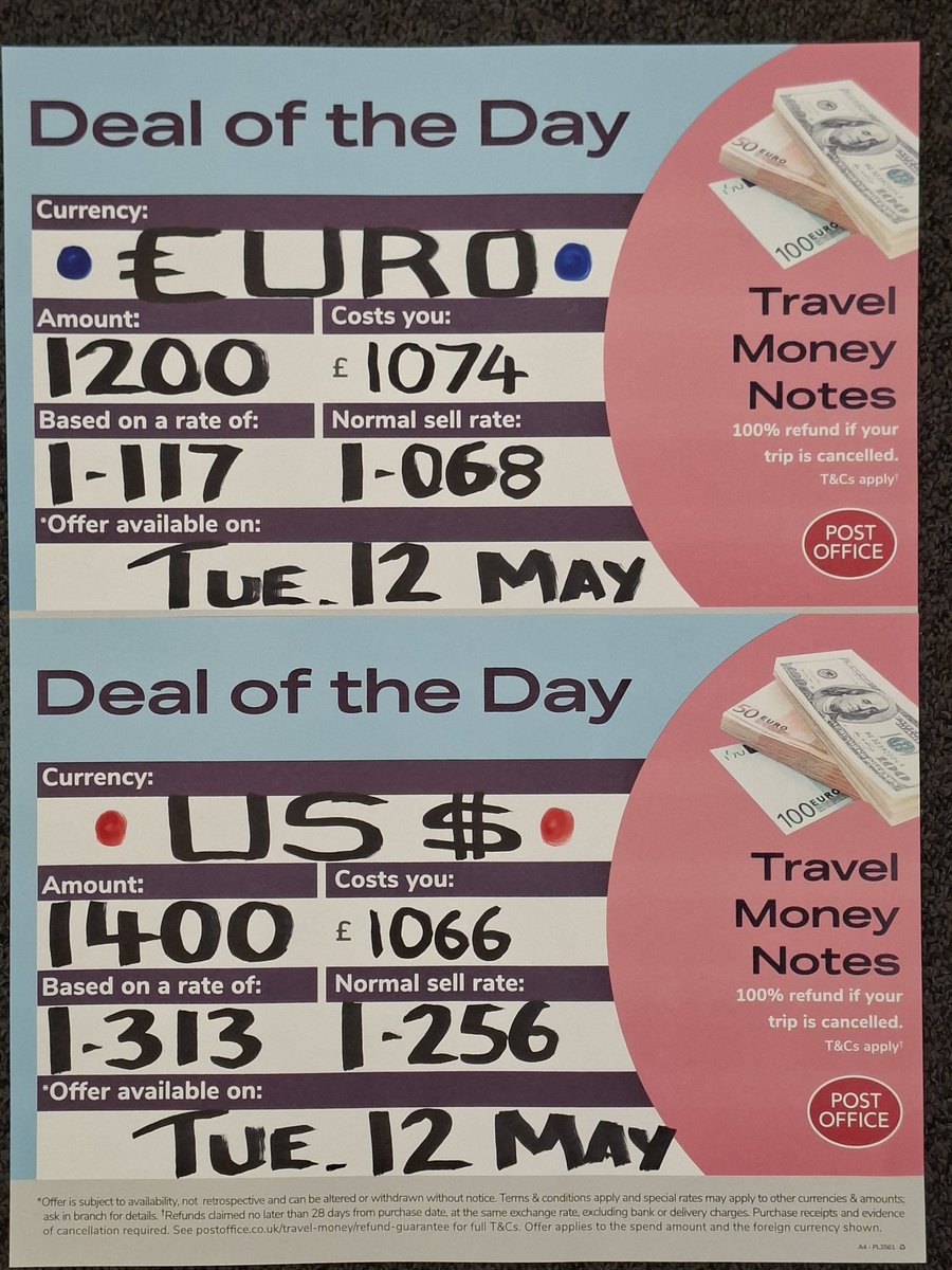 kennedycentrep0's tweet photo. TOP holiday exchange rates available from the Kennedy Centre Post Office today 😎 
#loveyourlocalpostoffice #takethatstep #travelmoneycard #travelinsurance #euro #usd #westernunion #banking #deposits #withdrawals #savings #mails #evri #amazon #royalmail #parcelforce 😀 https://t.co/uKBthKe9K8