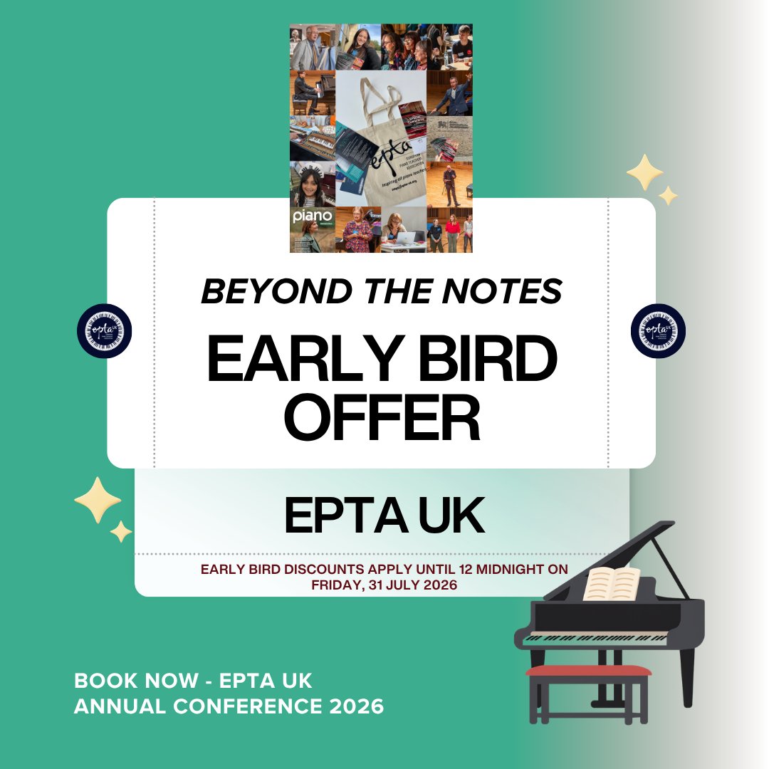 EptaUK's tweet photo. 🎟️ Early bird tickets are now available* — EPTA UK Annual Conference 2026.

🎟️ Book yours tickets today: https://t.co/SVMqUYjEbb

*Please note, early bird discounts apply until 12 midnight on Friday, 31 July 2026. https://t.co/KqMFvHxzTz