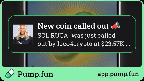 RichWithSolana's tweet photo. Just called out SOL RUCA  at $23.57K mcap. My recent call hit 8x! Follow me on https://t.co/8jUBZMpWRd app to get instant alerts: https://t.co/rXHnIdPno4 https://t.co/Qj8nR3X6KF