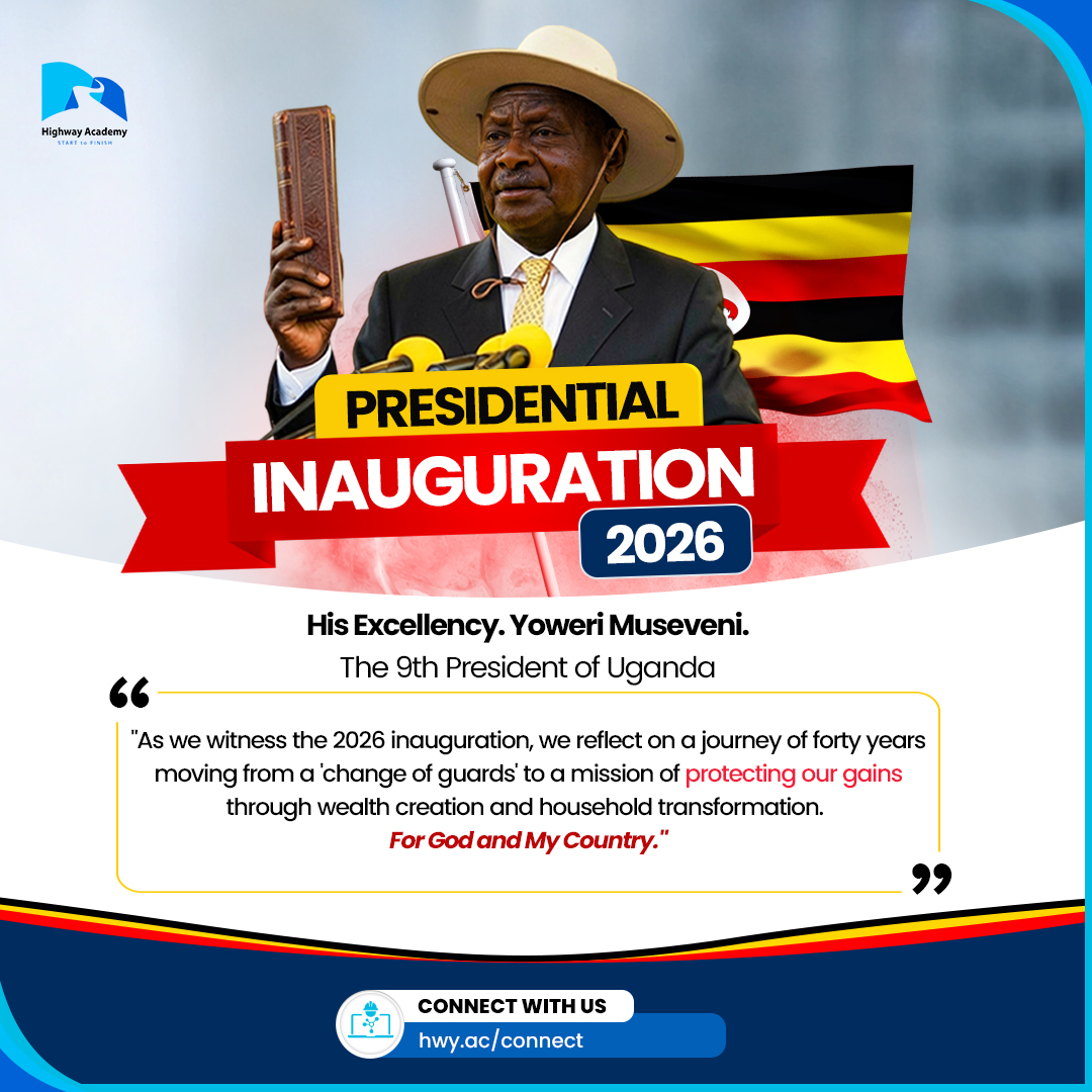 HwyAcademy's tweet photo. As Uganda commemorates this important national occasion, we extend our heartfelt congratulations to H.E. Yoweri Kaguta Museveni upon his inauguration and wish the nation continued growth and stability. #HwyAcademy https://t.co/3TfOWfS8C5