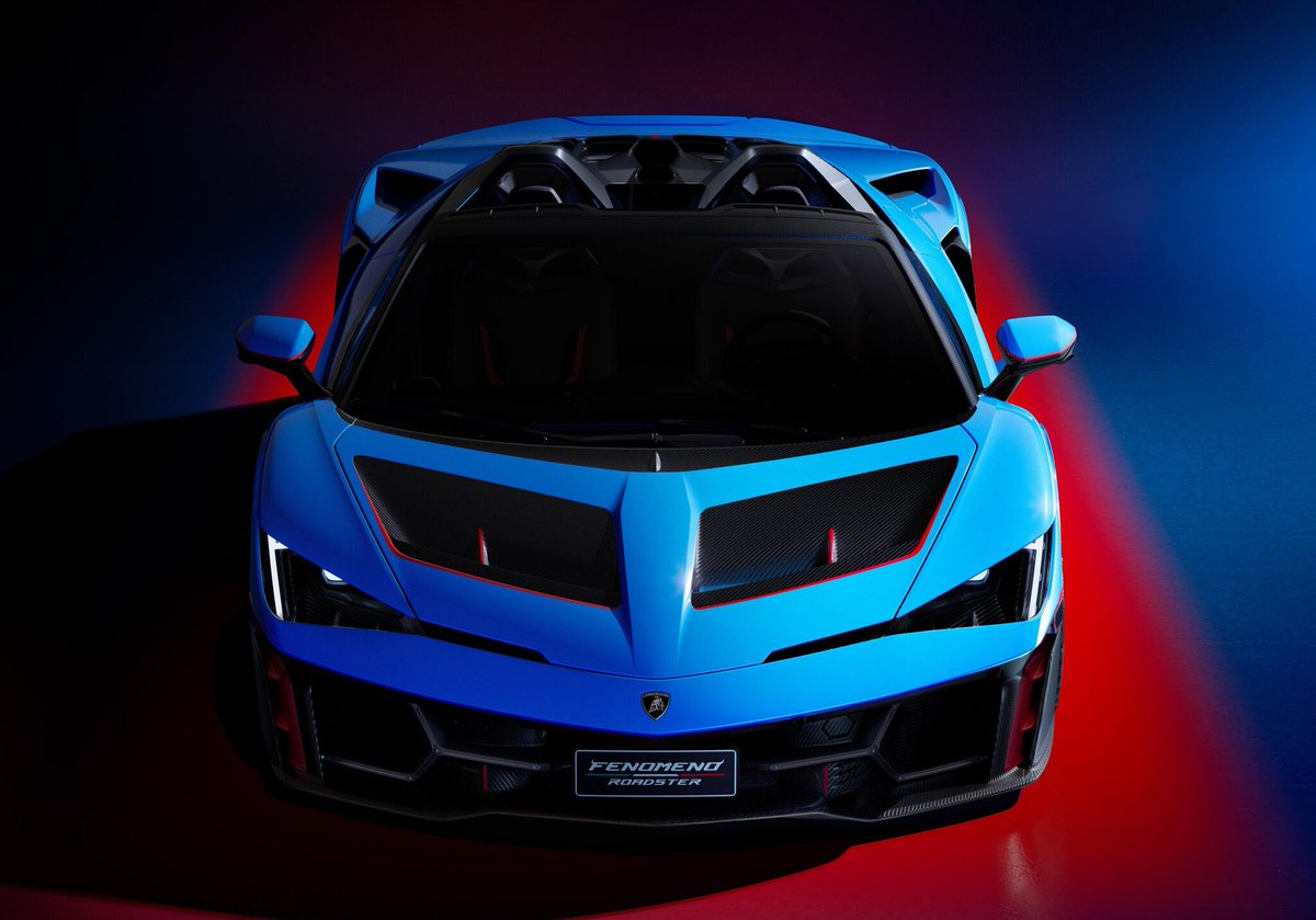 responsejp's tweet photo. ランボルギーニ、世界15台限定「フェノメノ ロードスター」発表…V12ハイブリッドで1080馬力
https://t.co/us43BSuCJT

#新型車 #ランボルギーニ #ハイブリッドカー #オープンカー https://t.co/1yRzkfsluS