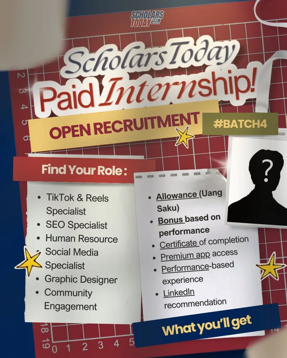 disiniloker's tweet photo. ๐ข Info lowongan kerja (loker)/Magang/Intern (PAID)
ScholarsToday
๐งโ๐ปMarketing & Communication, Human Resource, Operational
๐ WFA/WFH - Remote
๐ https://t.co/7VnPTBIbjr
#disinimagang #magang #internship #infomagang #infointernship https://t.co/TinE2OXMld