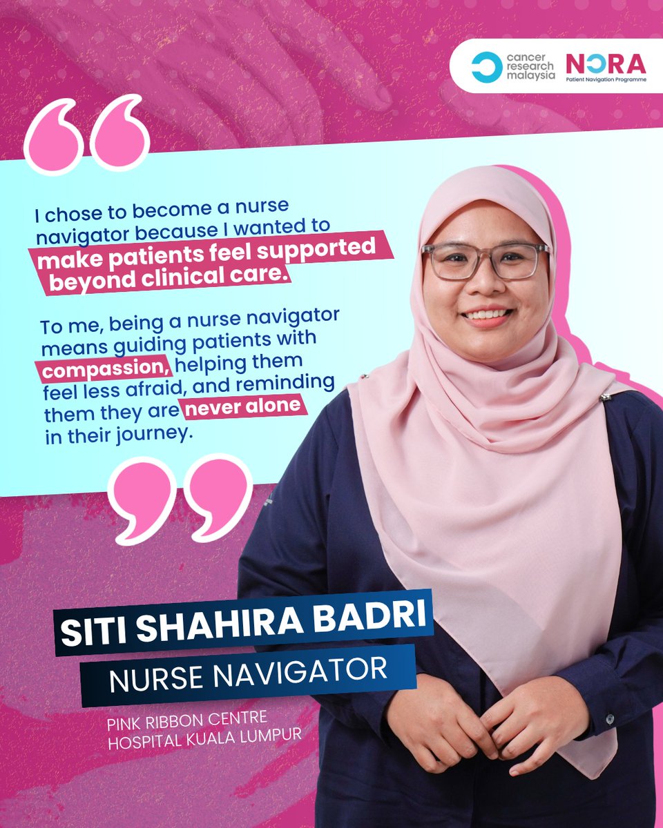 reversecancer's tweet photo. From diagnosis to recovery, they make sure distance, cost or circumstance doesn’t decide a woman’s chances of surviving #breastcancer.

To all nurses: you are the calm in the chaos, the steady hand, and the reason so many patients keep going. (2/2)

#CancerResearchMalaysia #NORA https://t.co/fcWlwQEatu